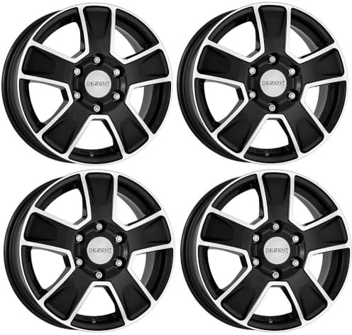 4x Dezent Felgen Alufelgen Van dark 6.5Jx16 ET52 5x112 kompatibel mit Mercedes Benz Viano (W639) Vito Van (W639) VITO V