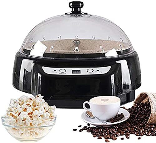 Elektrische Kaffeebohnen-Röstmaschine Home Kaffeeröster Maschine Mit Timing-Funktion Backmaschine Für Den Haushalt Temperatur Einstellbar Trockner Für Trockenfrüchte Und Körner(Black)