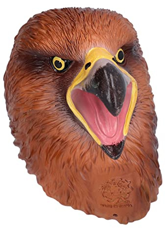 Weißkopfseeadler Handpuppe, realistisch, offen, beweglicher Mund, interaktive Vogelkopf-Handpuppe, Standard