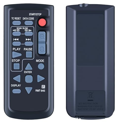 TCNOUMT New RMT845 Replace Remote Control Suitible for Sony Cameras Camcorder RMT-845