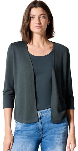 Cecil Open Crepe Jacket Slate Khaki XL