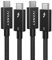 Thunderbolt 5 Cable [Nylon] 1M 2Pack USB C to USB C Cable, 80Gbps Data Transfer, 120Gbps Bandwidth, 240W Charging, Support 8K display, Fast Charging for MacBook M4, Compatible with TB4, DP2.1, USB 4