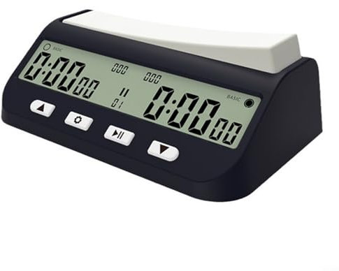 BlissfulAbode Digitaler Schach-Timer Stoppuhr für Go Chess Chinesische Schachspiele Multifunktions Timing-Modus