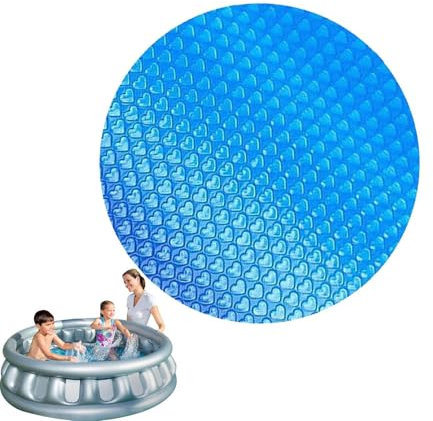Solar Swimming Pool Cover, Bubble Wrap Solar Pool Cover Thermal Blanket For Pools, Hot Tub Cov-ers For In-Ground And Aboves-Ground Swimming Pools