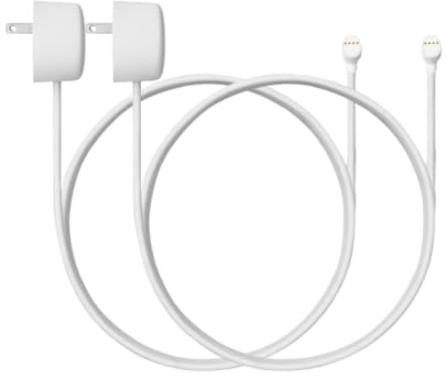 Google Nest Cam Weatherproof Cable for Nest Cam (Battery) Only - 720p - 5m - 2 Pack - Snow