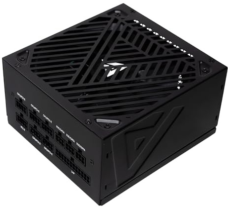 Apevia ATX-SL1200W Soul 1200W - Fuente de alimentación Totalmente Modular, Compatible con ATX 3.0 y 3.1, PCIe 5.1 12V-2x6 ATX Active PFC, diseño DC a Convertidor, Ventilador silencioso