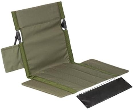 Bodenstuhl - Tragbares Kissen mit Lendenwirbelstütze - bequemer Bodenstuhl für Camping, Innenraum, Wandern, Picknick, Reisen, Garten, Hof, Rasen, Stadion, Erwachsene und Kinder
