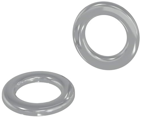 vidaXL Unterlegscheiben 2 stk. Silber 10 x 10 x 0,8 mm Eisen