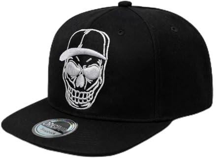 Gloop Cap Herren Damen Snapback Cap, Verstellbare Flat Brim Baseball Cap, Atmungsaktive Stylische Basecap, Neutral Alltag Kopfbedeckung für Herren Damen, Outdoor Sport Sonnenschutz Mütze