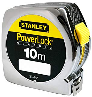 Stanley - Mètre à ruban Powerlock classique, 10 m x 25 mm