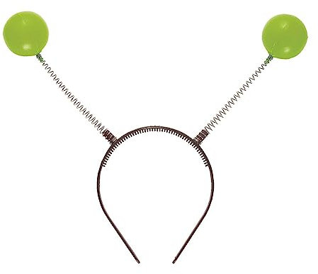 W WIDMANN MILANO Party Fashion - Serre-tête avec antennes, antennes, accessoire, extraterrestre, fête de thème, carnaval