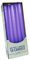 Cereria di Giorgio Risthò Candele Coniche per Candeliere, Cera di paraffina, Viola Chiaro, 2.2 cm, 10 unità
