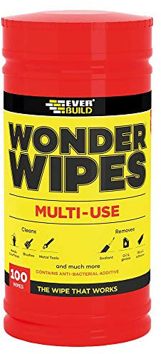 10 X Everbuild WIPE80 Wonder Wipes Trade Tub x 100