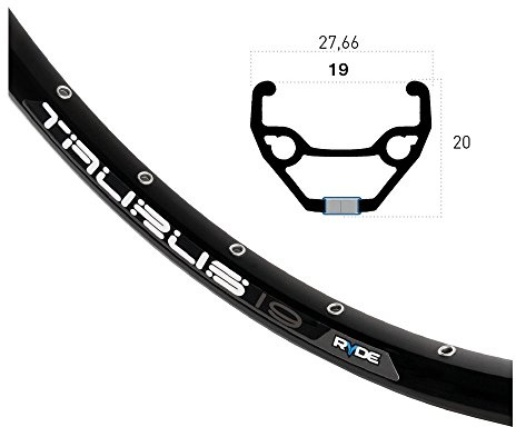 Felgenring Taurus 19 Disc 26 Zoll Hohlkammer schwarz 32 Loch 559-19