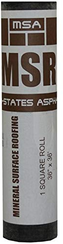36 in. x 33 ft. 4 in. White Mineral Surface Roll Roofing