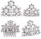 Utopiat Perle Tiara Silber Haarteil Kostüm Frauen inspiriert von Audrey Hepburn Stil