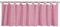 Bestgoodies Schlaufen-Bistrogardine in B160cm x L60cm, transparente Uni Scheibengardine Voile in vielen erhältlich (Bordeaux - Beere)