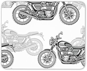 Destination Vinyl Ltd Retro Motorcycle Mouse Mat Pad Bike Biker Motorbike Dad Gift Computer Gift #8187
