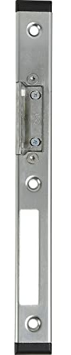 Schließblech GU-Secury verstellbar rechts, Falz 11 mm, verzinkt silber