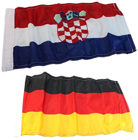 mgverkauf Flaggen Set Kroatien/Deutschland 20 x30