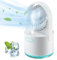 Ventilador de escritorio USB con pulverizador, ventilador de escritorio portátil de 3 velocidades, humidificador pequeño de 2 pulverizaciones, mini ventilador de ajuste con tanque de agua de 300 ml