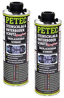 2 LITER PETEC 73210 STEINSCHLAG- & UNTERBODENSCHUTZ KAUTSCHUK SEITENSCHWELLER
