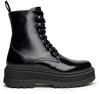 Nero Giardini I014300D Anfibi Donna in Pelle - Nero 35 EU