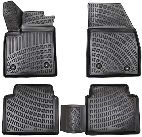 Elmasline 3D Gummimatten Set für Ford Focus 4 MK4 2018-2025 | Fußmatten Set mit hohem Rand - Zubehör