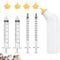 Gufastoe Pet Feeding Silicone Nipple with Bottle and Syringes for Puppy Dog Cat or Other Pets (Model 3)