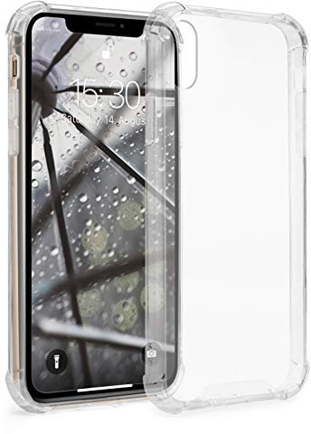 MyGadget Case for iPhone XS Max - Slim Clear TPU Bumper Edges & hard Anti-Scratch Back Cover Protection - Shockproof Silicone Anti-Yellow