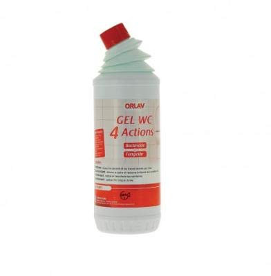 Produits et accessoires de nettoyage - Nettoyant WC - Produit WC - Détartrant Cuvette toilette - Détartrant désinfectant - Gel WC 4 Actions - Bidon 1L