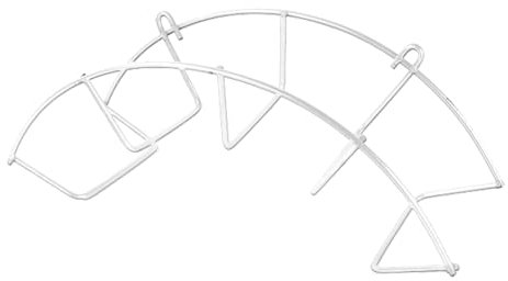 VITO Garden Schlauchhalter Wand | Metall-WEISS | stabiler Wandschlauchhalter | Gartenschlauchhalter | Länge: 45 cm Breite: 15 cm für 19 mm Schläuche bis 25 m Länge