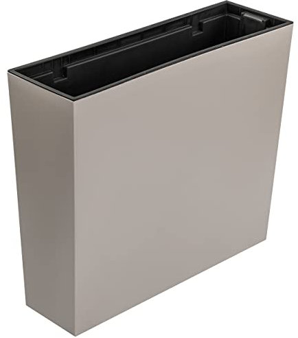 botle Blumenkasten Blumentopf Balkonkasten Einsatz 58x18x50 cm Mocca beige glatt Trapezform UV beständig Balkonkasten Innen/Außenbereiche