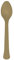 Amscan 9915405-214 - Gold Eco-Friendly Re-usable Dishwasher Safe Plastic Party Spoons - 24 Pack