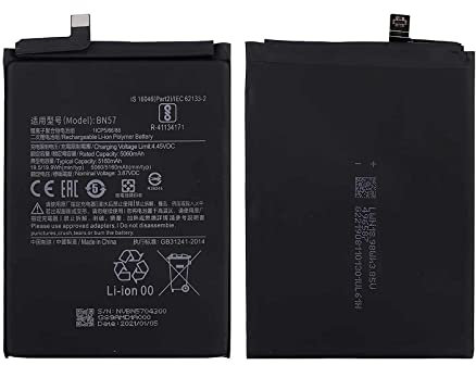 TODOBARATO 24HORAS Bateria Compatible con Xiaomi Poco X3 / Poco X3 Pro (3.8V, 5160 mAh, BN57)