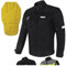 XAVIA GALE Chaqueta De Moto Para Hombre - Chaqueta De Moto Impermeable Y Ventilada Con Protección De Nivel 2 | Para Todas Las Estaciones (M, Negro)