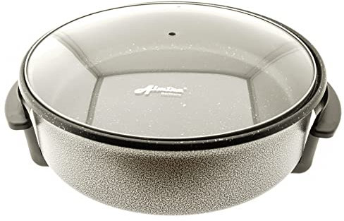 Elektrische Ceramic Pizzapfanne Partypfanne 36x7cm Antihaft Beschichtet 1500 Watt