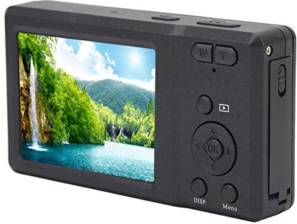 2,7 Zoll Digitalkamera, 4K 56 MP 20X Digitalzoom HD LCD Camcorder, Anti Shake Selfie Continuous Beauty Kamera mit Integriertem Blitz, für Anfänger. 750 MAh (Schwarz)