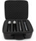 CASEMATIX Portable Microphone Case Compatible with Sennheiser Shure and More Wireless Mic Systems - Dual Layer Customizable Foam Holds Microphones, Receivers, Transmitters and More