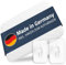 Duscheinlage, Duschmatte Step ca. 54x54 cm, weiß, 100% TPE | inkl. 2 Haken | frei von PVC, Phthalaten, Blei, Latex | TÜV geprüft | Made in Germany