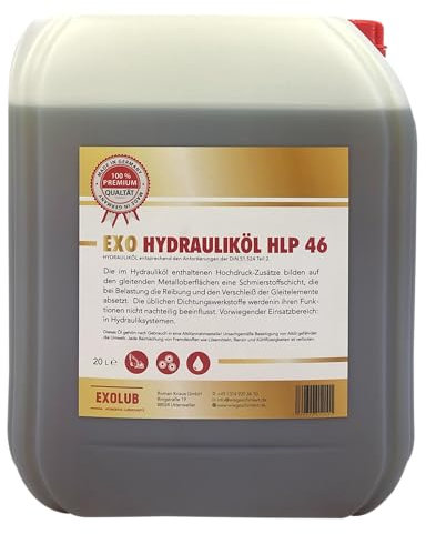 20 Liter Hydrauliköl HLP 46 | ISO VG 46 | DIN 51524 Teil 2 | Kanister 20L HLP Öl