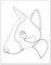 Summit Designs Bull Terrier Minimalistisches Poster – Bullterrier Geschenke, Bullterrier Dekor, Bullterrier Wandkunst, Bullterrier Kunstwerk, Bullterrier Bilder, ungerahmt (27,9 x 35,6 cm)