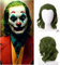 Grüne Perücken für Joker Kostüm Herren Joker Perücke Kurze Perücke für Kostüm Fasching Karneval Halloween VD105