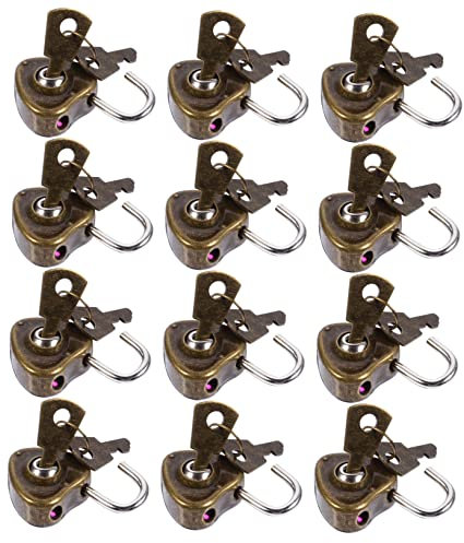 OSALADI 36pièces Cadenas Forme De Cœur Lot De Mini Cadenas Multi-fonctionnels Avec Clés Pour Journal Intime Armoire Et Bagages