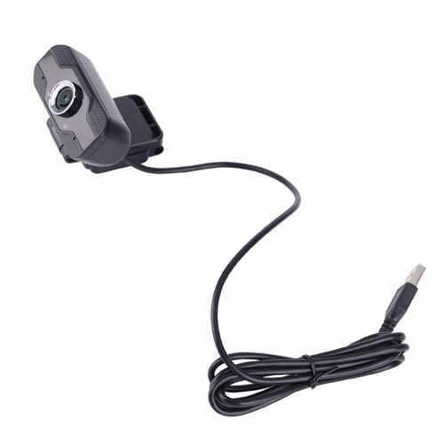BONKZEBU Webcam 1080P , Webcam Grandangolare Rotante Flessibile , Fotocamera Digitale 3D con Microfono e Riduzione del Rumore , per Aula Online con Computer Desktop