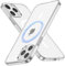 Cokwi Funda Magnética para iPhone 12, 12 Pro (6,1 Pulgadas) Compatible con MagSafe Protección Anti-Choques Máxima – Magnetismo Potente y Protección Militar – Funda Delgada – Transparente