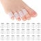 Gjinxi 24 Pcs Silicone Toe Sleeves, Soft Gel Protector Toe Cushions Cuttable Pinky Toe Sleeves Protectors Corn Protectors Pain Relief Toe Tube Pads for Hammer Toe Stubbed Toe Corns Calluses Protect
