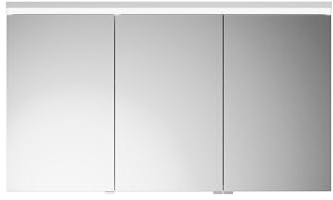 burgbad Lin20 Spiegelschrank LED-Beleuchtung inklusive LED-Waschtischbeleuchtung, 3 Türen, Anschlag rechts, 1200x700x170mm, SPQL120RF5375, Farbe: Weiß Matt