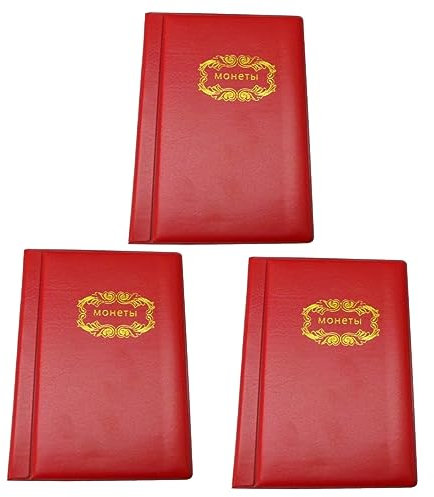 TEHAUX 3pcs Coin Collector Album Coin Holder Money Frame Storage for Collection