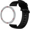 Blueshaweu Bezel Styling Kompatibel mit CMF by Nothing Watch Pro 2, Ersetz Lünette Ring Kratzfest Edelstahl Schutz Kompatibel für CMF Watch Pro 2 (Armband+ Silber-rot bezel)